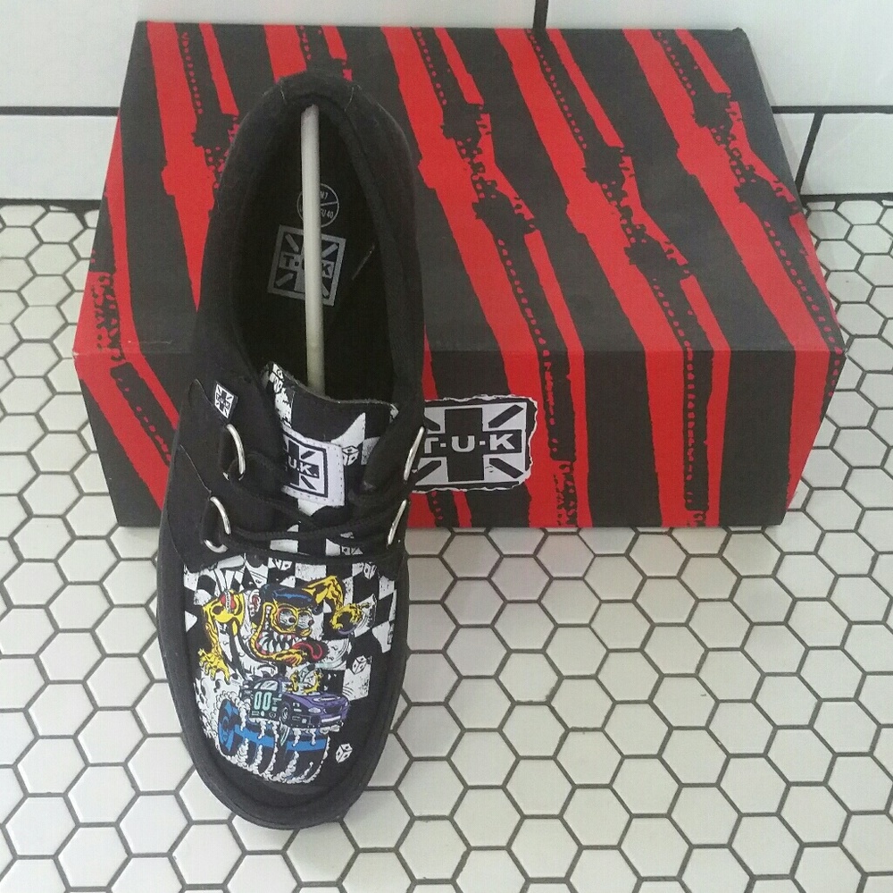 TUK Canvas Hot Rod Creepers